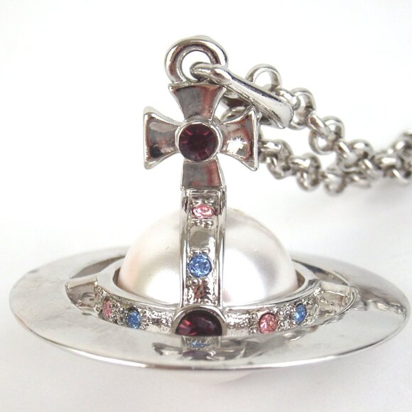 Authentic Vivienne Westwood Orb Long Necklace metal [Used] - Picture 5 of 15